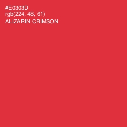 #E0303D - Alizarin Crimson Color Image